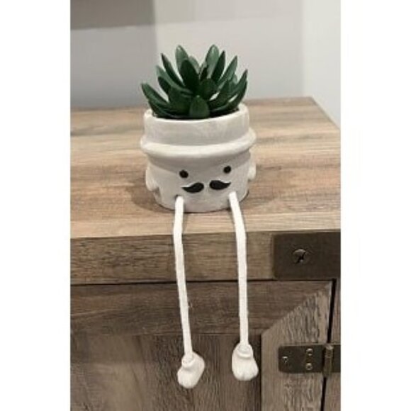 New artificial fake funny succulents in pots - small office desk decor - Picture 4 of 4
